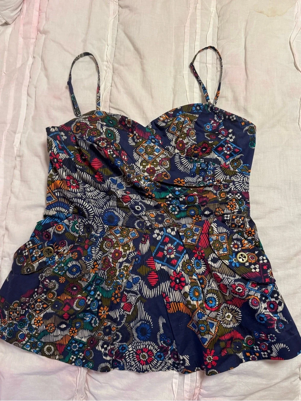Fei vintage y2k structured floral blouse- anthropologie brand